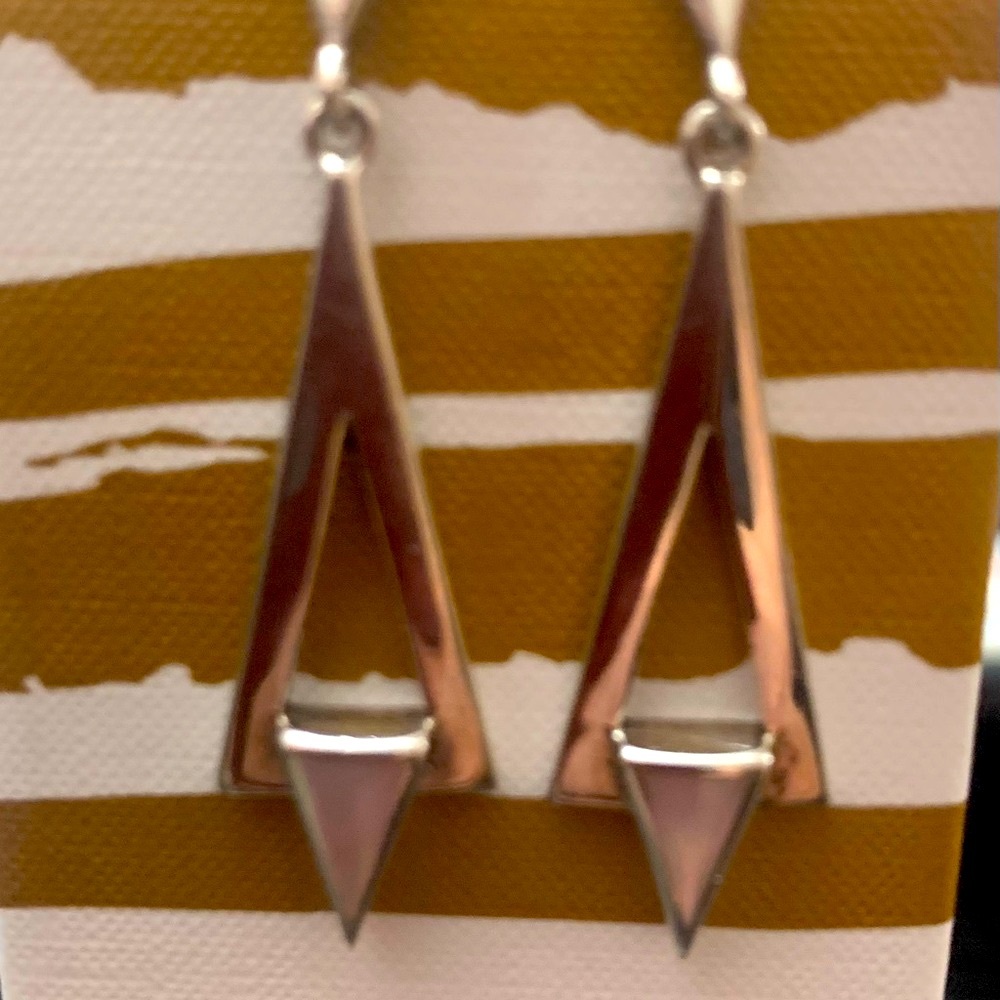 Vintage Sterling w/mother of pearl 🔽🦪 earrings